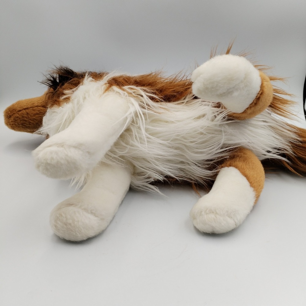 Chelsea Teddy Bear Co Collie Plush 16" Large Long Hair Stuffed Animal Dog Lassie - Picture 8 of 12